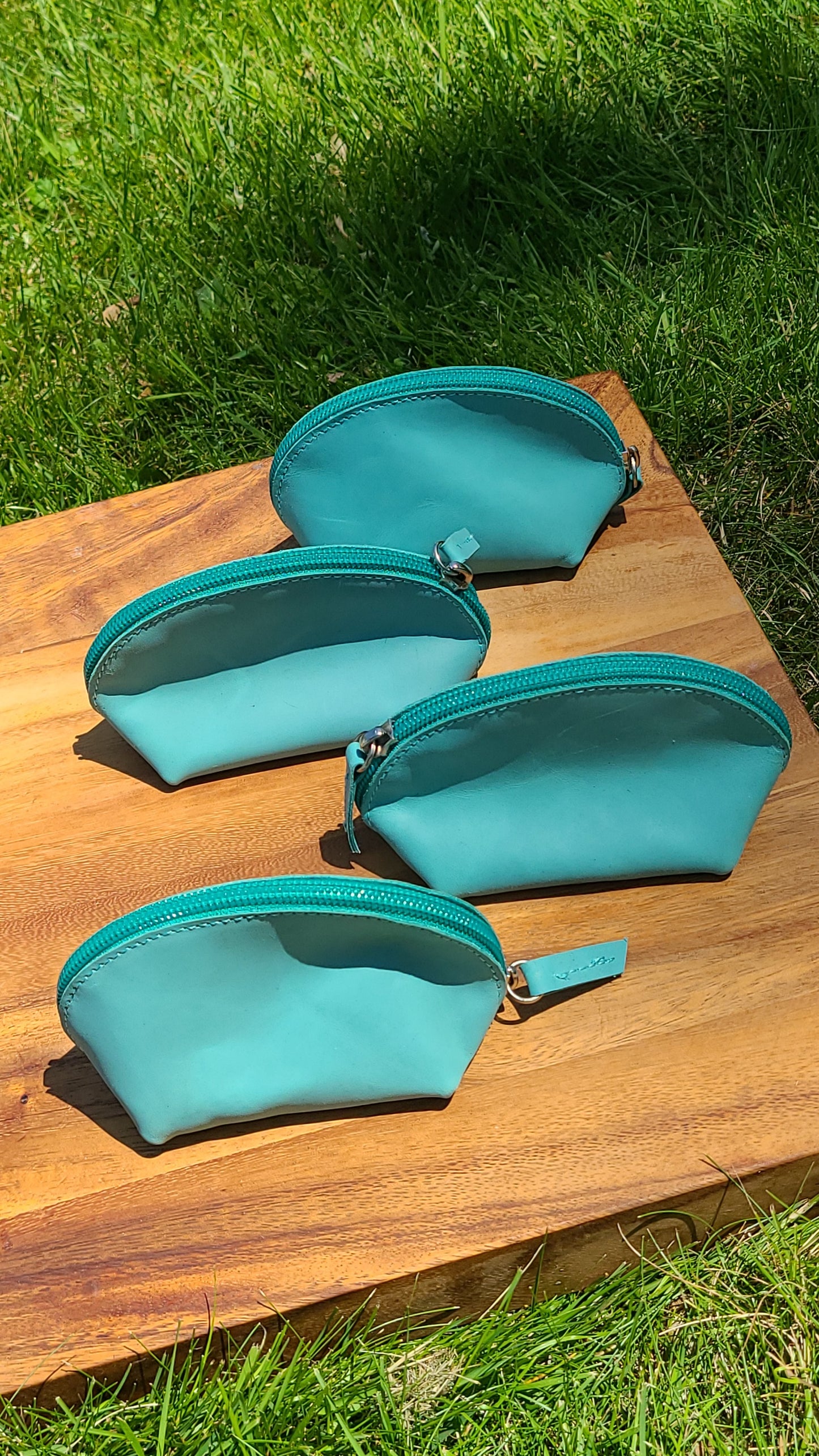 Cowhide Coin Pouches