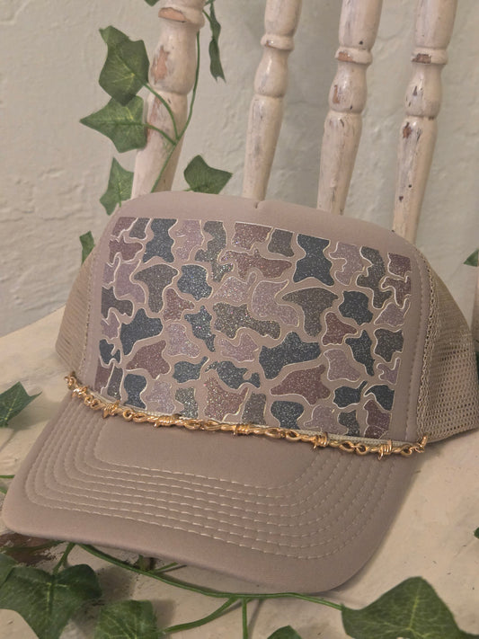 Camo Glitter Background