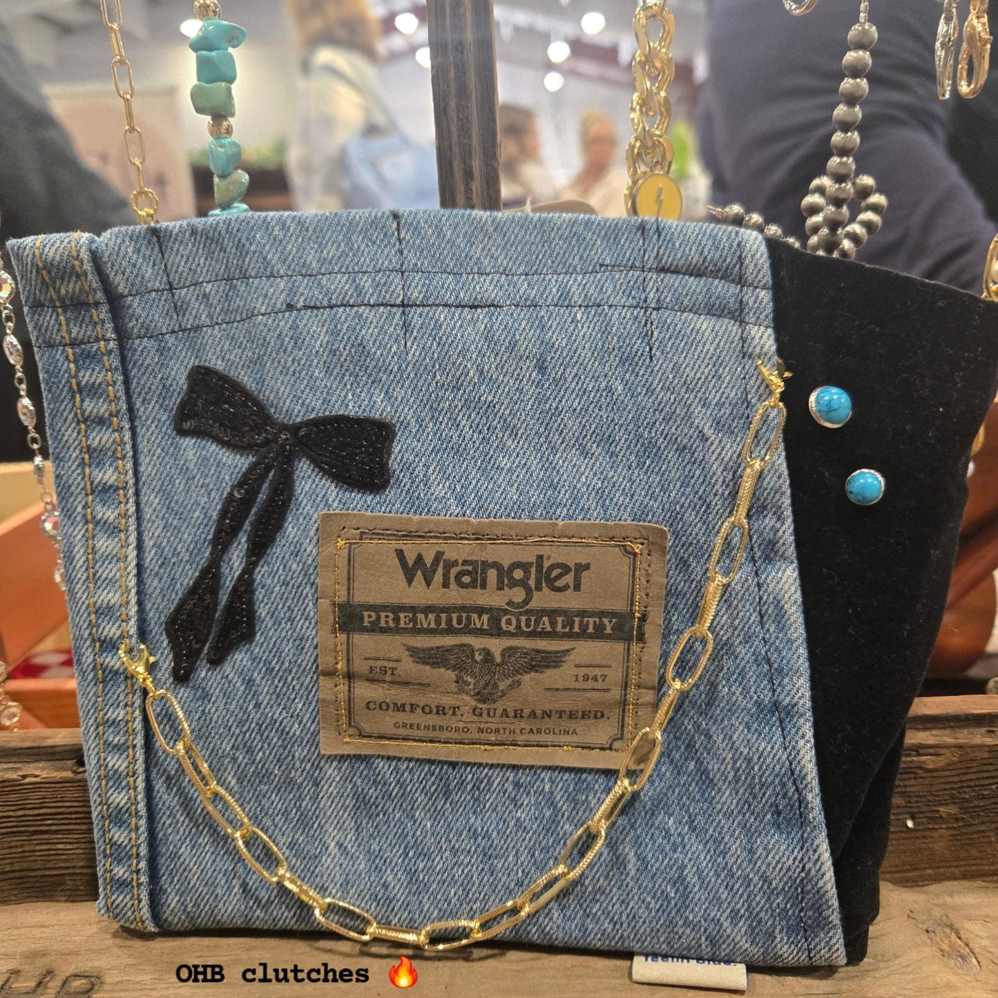 Denim Clutch